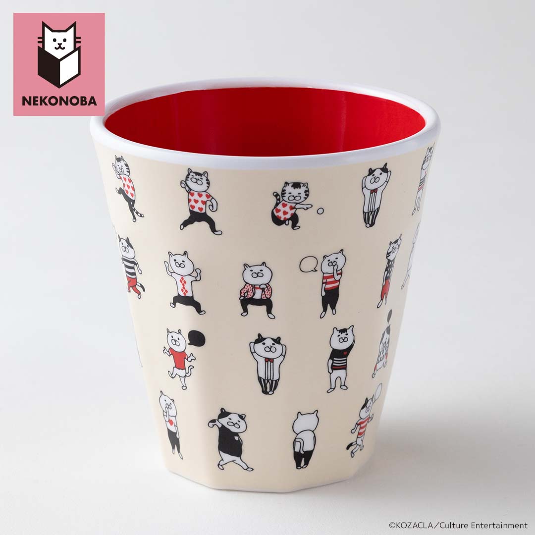 グッズ NEKONOBA グッズ 通販 ネコノバ メラミンコップ メラミンカップ メラミンタンブラー メラミン食器 コップ カップ 電子レンジ不可 猫 ねこ ネコ 猫グッズ |  | 01