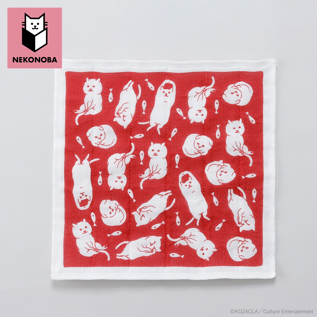 グッズ NEKONOBA グッズ 通販 日本製 かや生地 ふきん 布巾 蚊帳生地ふきん 蚊帳生地布巾 手拭き おてふき 台拭き 台ふきん 綿100% キャラクター 猫 ねこ ネコ |  | 02