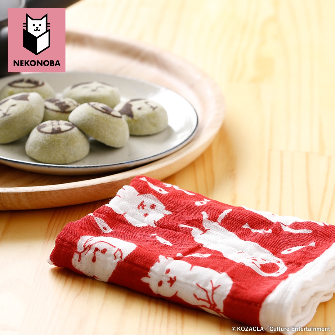 グッズ NEKONOBA グッズ 通販 日本製 かや生地 ふきん 布巾 蚊帳生地ふきん 蚊帳生地布巾 手拭き おてふき 台拭き 台ふきん 綿100% キャラクター 猫 ねこ ネコ |  | 11