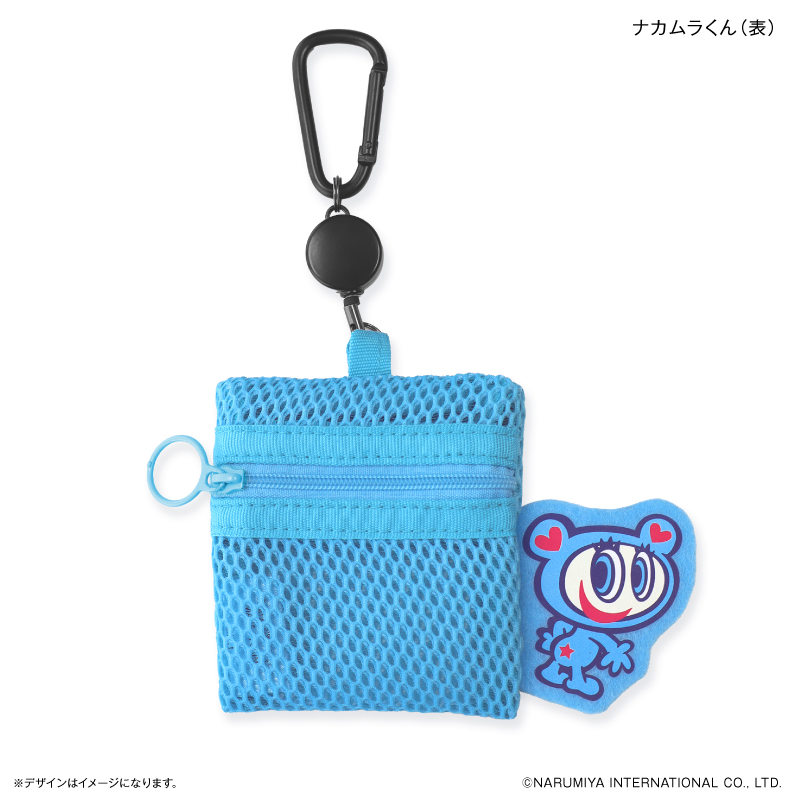 Yahoo! Yahoo!ショッピング(ヤフー ショッピング)ナルミヤキャラクターズ グッズ 通販 ナルミヤ メッシュポーチ リール付き ポーチ 小さめ ミニポーチ メッシュ 小物入れ のびるリール 化粧ポーチ