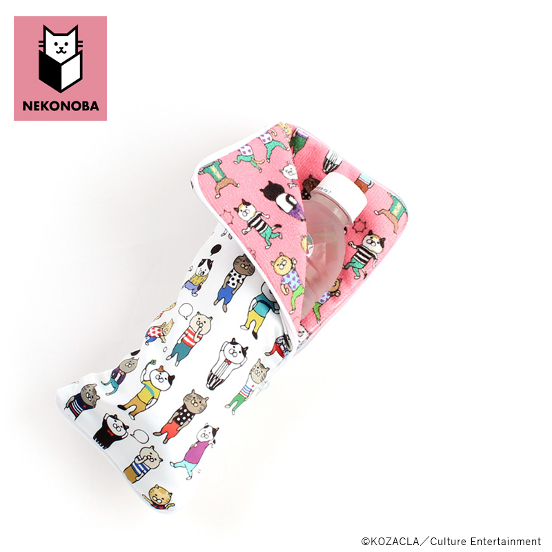 グッズ NEKONOBA グッズ 通販 ネコノバ 折りたたみ傘ケース ポーチ 縦型 折り畳み傘ケース ペットボトルカバー 水筒カバー ペットボトルホルダー 猫 |  | 06