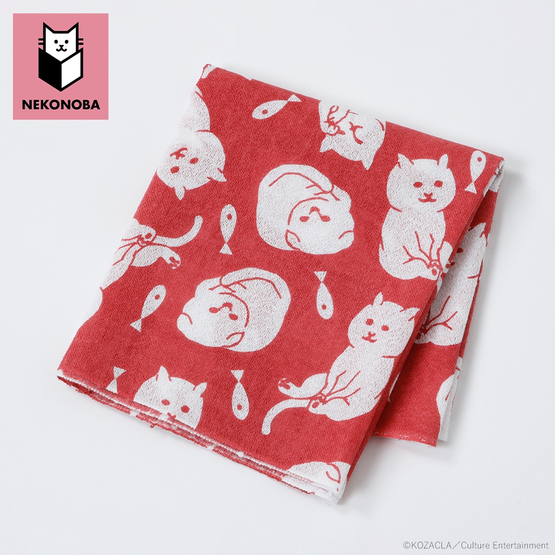 グッズ NEKONOBA グッズ 通販 日本製 手ぬぐい ガーゼ ガーゼ手ぬぐい 手拭い てぬぐい かわいい おしゃれ 綿100% 可愛い キャラクター ネコノバ 猫 ねこ ネコ |  | 09