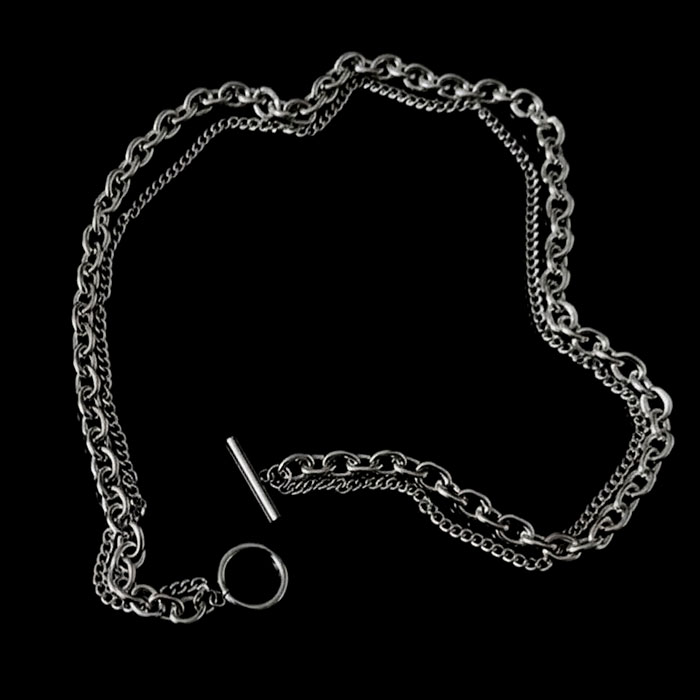 マンテルネックレス 通販 太い チェーン ネックレス 太め アクセサリー レディース メンズ 2連 二連 ネックレスチェーン ユニセックス マンテルネックレス |  | 07