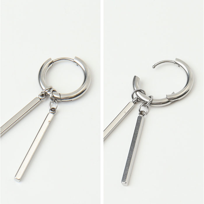 ピアス 片耳用 通販 フープピアス イヤリング pierce メンズ レディース フープ バー デザイン ペア アクセサリー ステンレス 男性 女性 贈り物 ピアス |  | 12