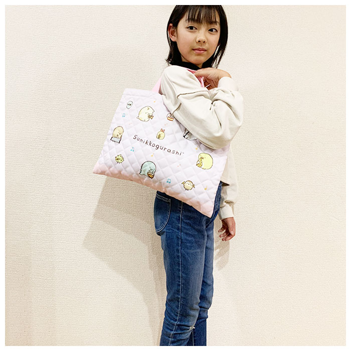 レッスンバッグ 女の子 男の子 通販 レッスンバック トートバッグ トートバック キルティング バッグ シナモロール ドラえもん ポチャッコ  レッスンバッグ | ポチャッコ | 08
