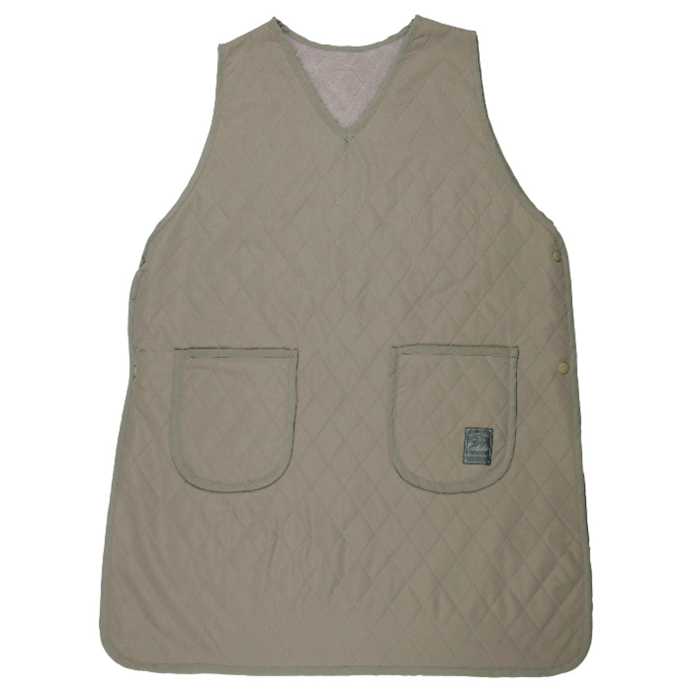 エプロン 裏ボア 通販 かぶりエプロン 前掛け 作業着 あったか 防寒 暖かい おしゃれ レディース 保育士 かわいい 可愛い 冬 秋冬 冬用 キルティング エプロン |  | 05