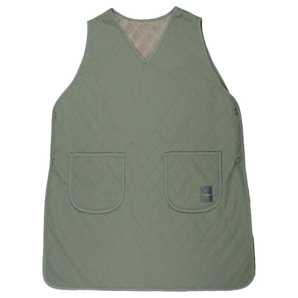 エプロン 裏ボア 通販 かぶりエプロン 前掛け 作業着 あったか 防寒 暖かい おしゃれ レディース 保育士 かわいい 可愛い 冬 秋冬 冬用 キルティング エプロン |  | 04