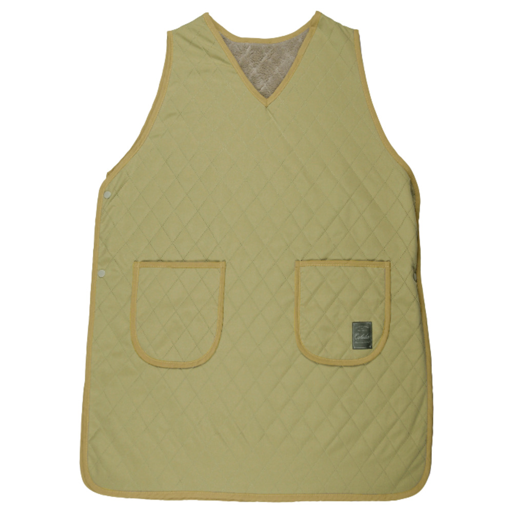 エプロン 裏ボア 通販 かぶりエプロン 前掛け 作業着 あったか 防寒 暖かい おしゃれ レディース 保育士 かわいい 可愛い 冬 秋冬 冬用 キルティング エプロン |  | 03