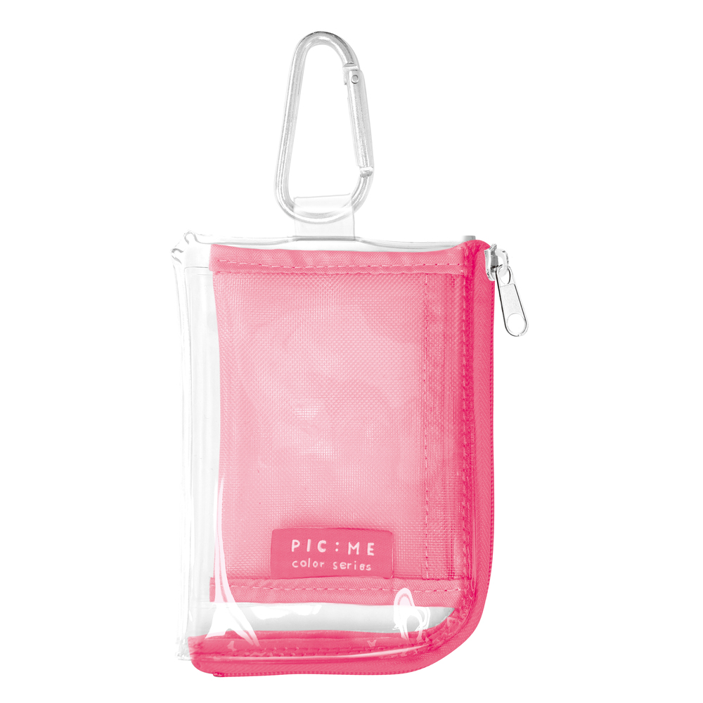 クリアポーチ 推し活 通販 ポーチ ケース アクスタポーチ パスケース コインケース 定期入れ 小銭入れ カラビナ付き クリア 推し色 アクスタ クリアポーチ | clear | 04