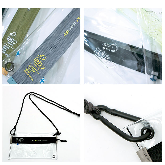 kaksi カクシ クリアポーチ ミニ 通販 ポーチ クリアサコッシュ スマホポーチ ポシェット ショルダー ショルダーバッグ ショルダーバック 斜め掛け クリア | KAKSI | 19