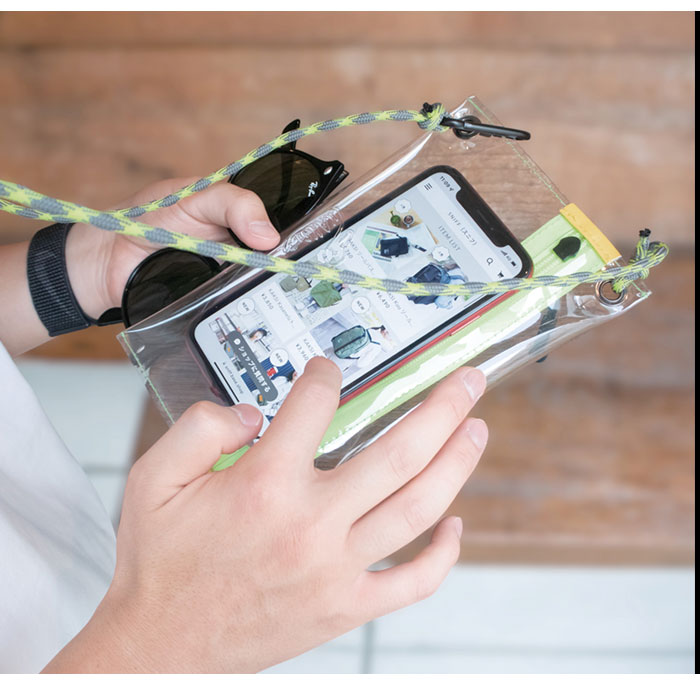 kaksi カクシ クリアポーチ ミニ 通販 ポーチ クリアサコッシュ スマホポーチ ポシェット ショルダー ショルダーバッグ ショルダーバック 斜め掛け クリア | KAKSI | 10
