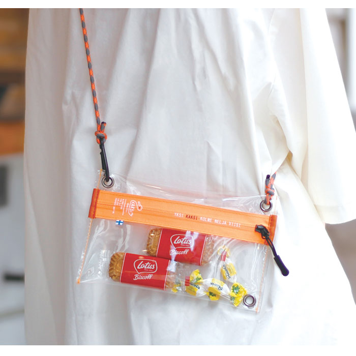 kaksi カクシ クリアポーチ ミニ 通販 ポーチ クリアサコッシュ スマホポーチ ポシェット ショルダー ショルダーバッグ ショルダーバック 斜め掛け クリア | KAKSI | 11