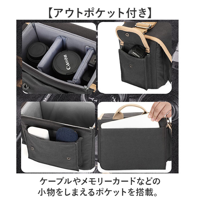 カメラバッグ ショルダー おしゃれ 通販 カメラケース カメラショルダー バッグ カメラ ショルダーバッグ 一眼レフ 女子 カメラバック カメラバッグ |  | 06