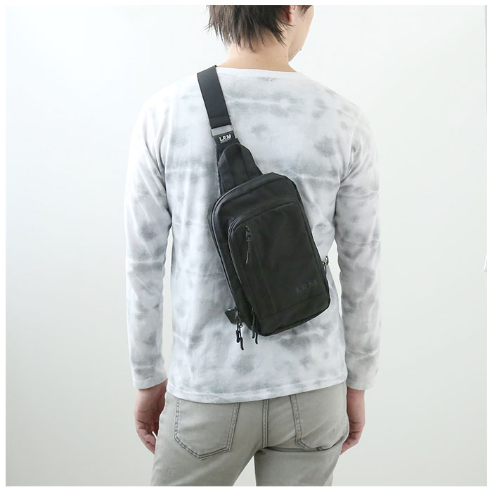 ボディバッグ メンズ 通販 L.R.M CMK220877 ワンショルダー ボディーバッグ ボディバック ボディーバック 軽量 大容量 合皮 フェイクレザー 斜め掛け | L.R.M | 05
