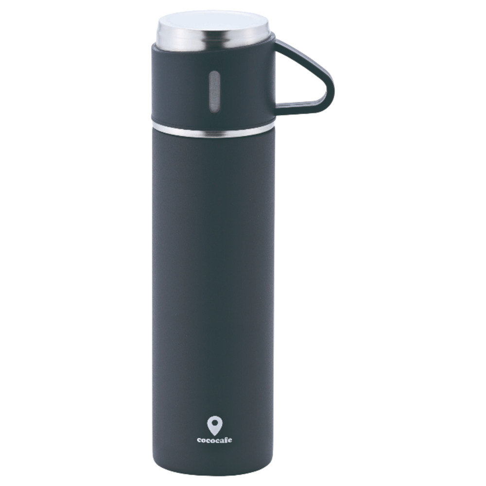 ココカフェ ボトル 450ml コップ付き 通販 保冷 保温 ステンレス 真空二重 ステンレスボトル おしゃれ マグボトル マグ カップ付き 水筒 カップ ココカフェ | BACKYARD FAMILY | 01