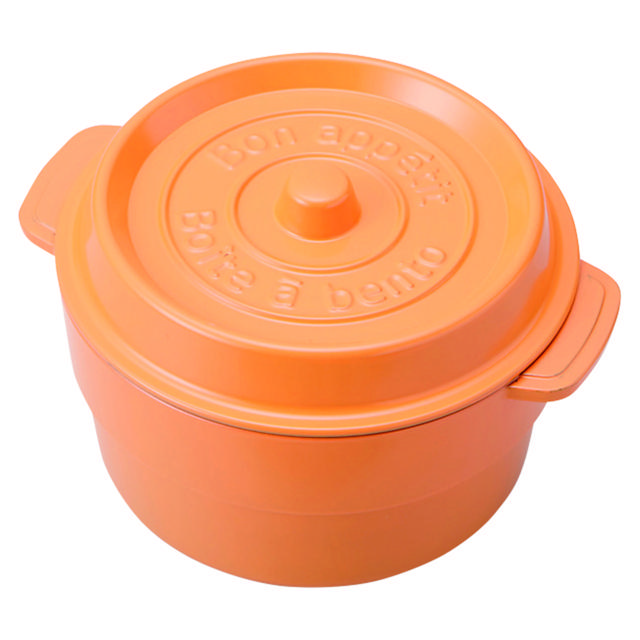 ランチボックス お弁当箱 おしゃれ ランチボックス 2段 530ml COCOPOT ミニココット型 弁当箱 2段 2段式 鍋型 かわいい ラウンド 丸型 レンジ対応 どんぶり | BACKYARD FAMILY | 03