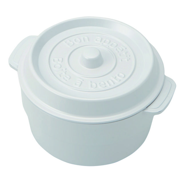 ランチボックス お弁当箱 おしゃれ ランチボックス 2段 530ml COCOPOT ミニココット型 弁当箱 2段 2段式 鍋型 かわいい ラウンド 丸型 レンジ対応 どんぶり | BACKYARD FAMILY | 05