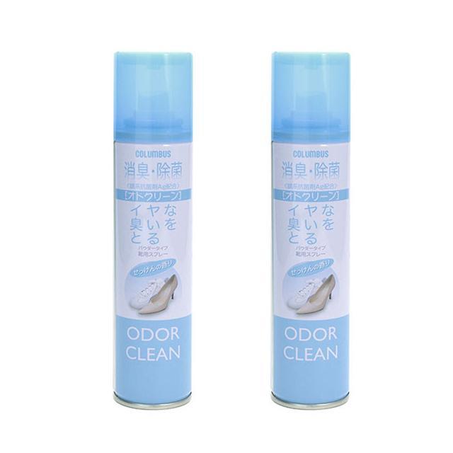消臭スプレー 靴 2本セット 通販 オドクリーンスリム 180ml 消臭 スプレー 消臭剤 靴用 植物系消臭成分 Ag系抗菌剤 パウダースプレー さらさら  消臭スプレー | COLUMBUS | 06