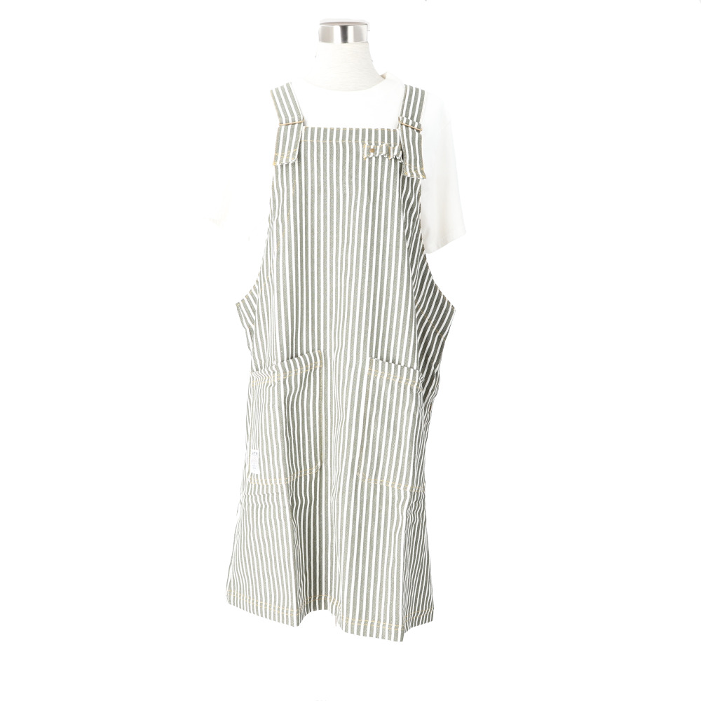 エプロン おしゃれ ナチュラル 通販 メンズ ストライプ ワークエプロン レディース 安く て かわいい 前掛け キャンプ シンプル 無地 ガーデニング |  | 05