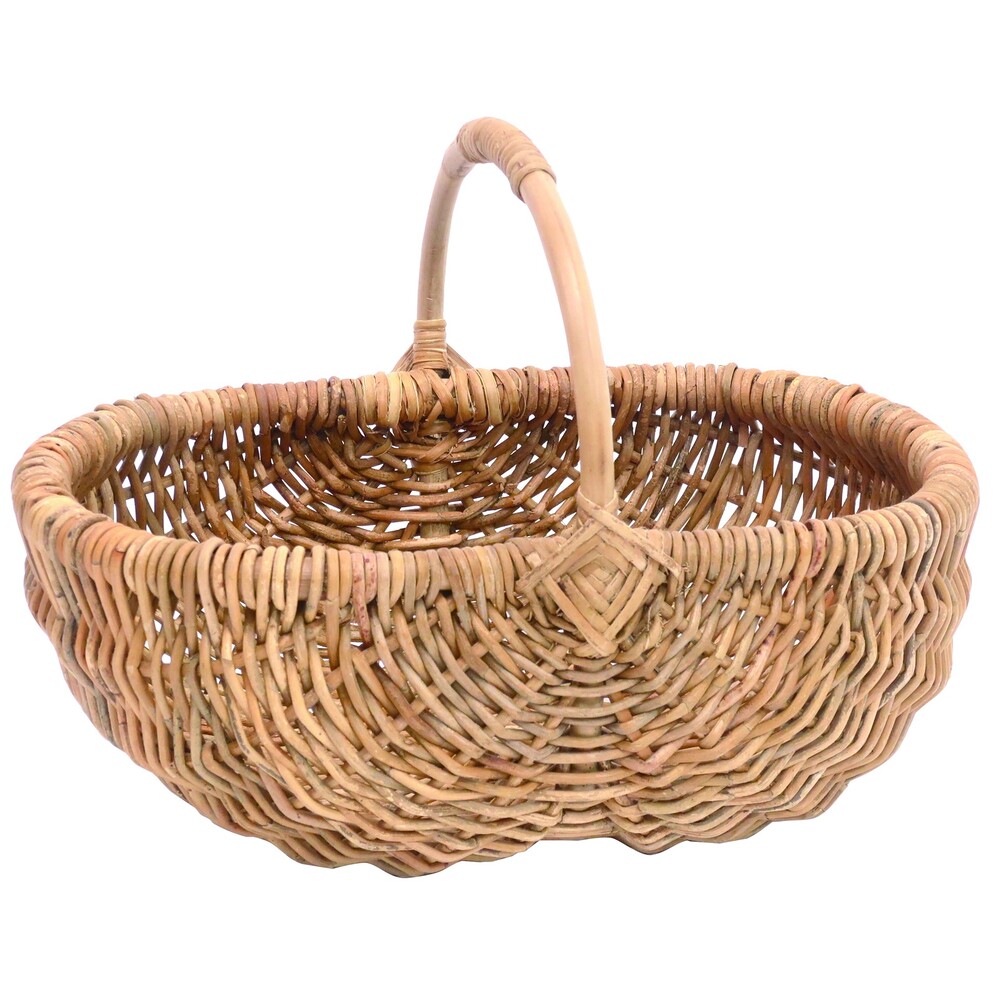 ラトビア ハンドルバスケット (L) カゴ ラトビア ハンドルバスケット (L)