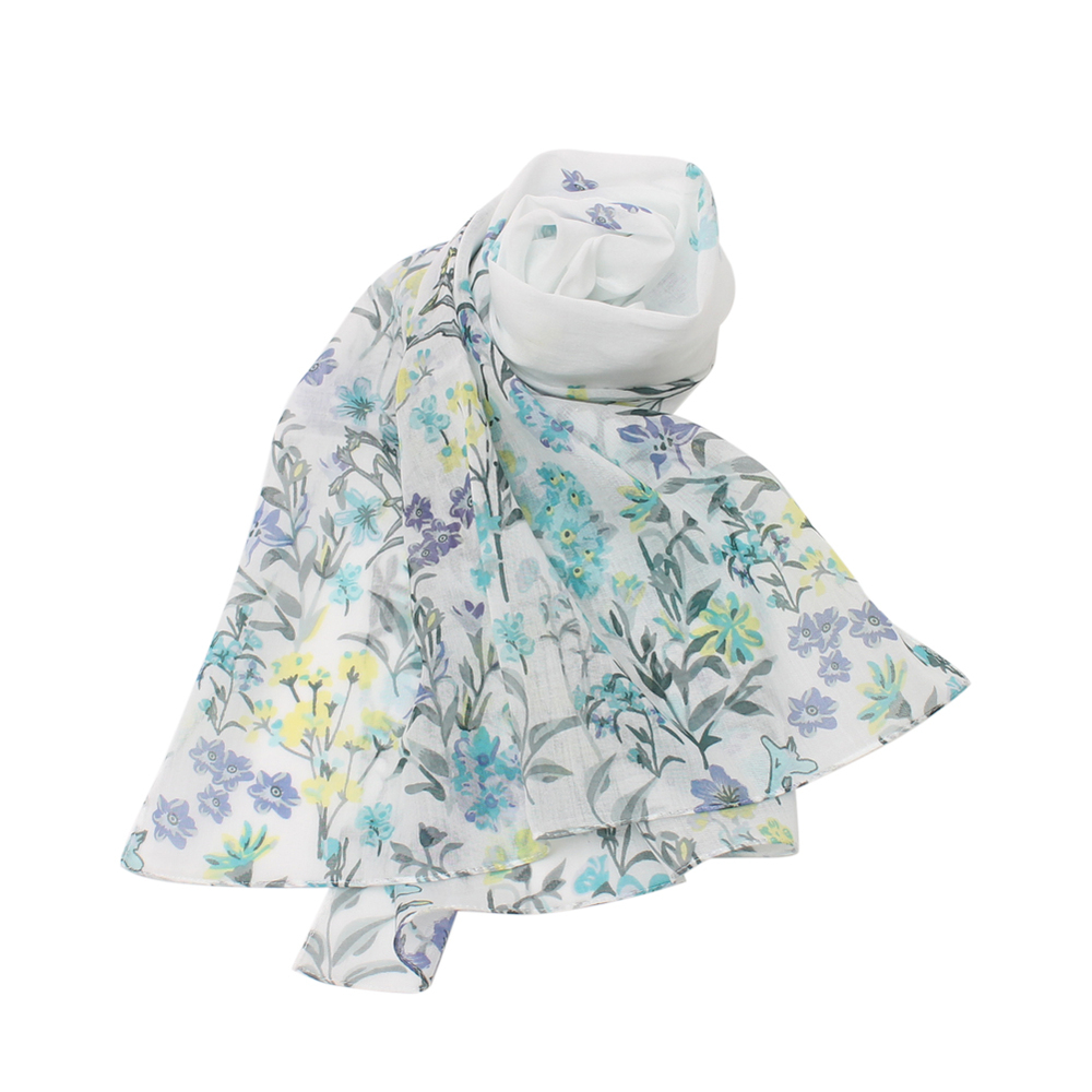 コットン ストール 通販 肌触りが良い ハンカチ 軽量 やわらかい 柔らかい 綿 軽い 持ち運び コンパクト 花柄 ストレスフリー センバドー かわいい コットン | ブランド登録なし | 10