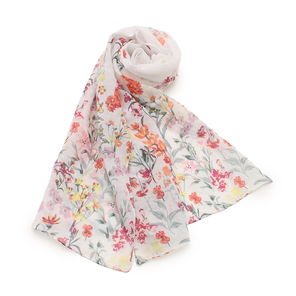 コットン ストール 通販 肌触りが良い ハンカチ 軽量 やわらかい 柔らかい 綿 軽い 持ち運び コンパクト 花柄 ストレスフリー センバドー かわいい コットン | ブランド登録なし | 09