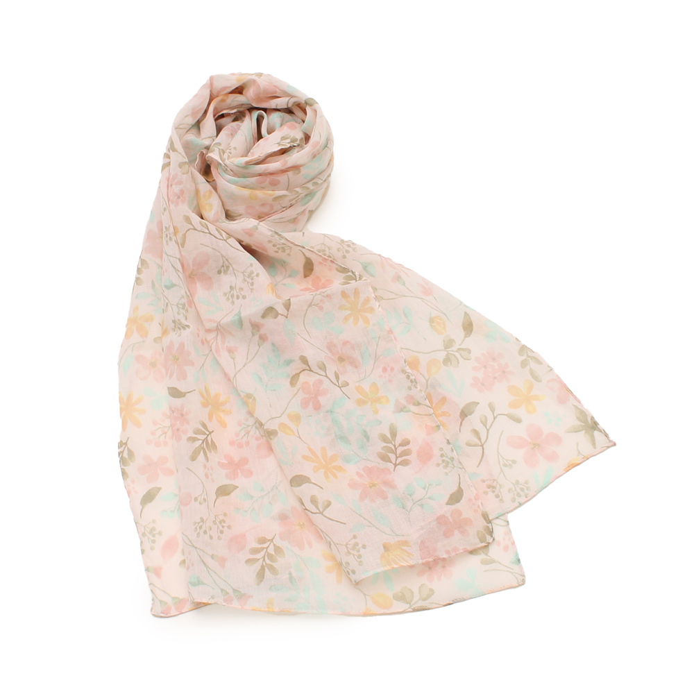 コットン ストール 通販 肌触りが良い ハンカチ 軽量 やわらかい 柔らかい 綿 軽い 持ち運び コンパクト 花柄 ストレスフリー センバドー かわいい コットン | ブランド登録なし | 04