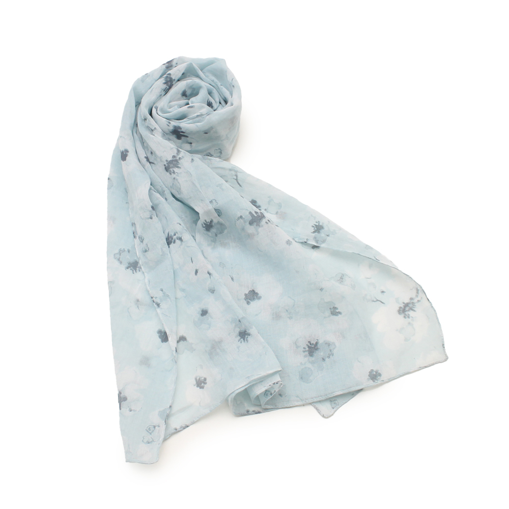 コットン ストール 通販 肌触りが良い ハンカチ 軽量 やわらかい 柔らかい 綿 軽い 持ち運び コンパクト 花柄 ストレスフリー センバドー かわいい コットン | ブランド登録なし | 02