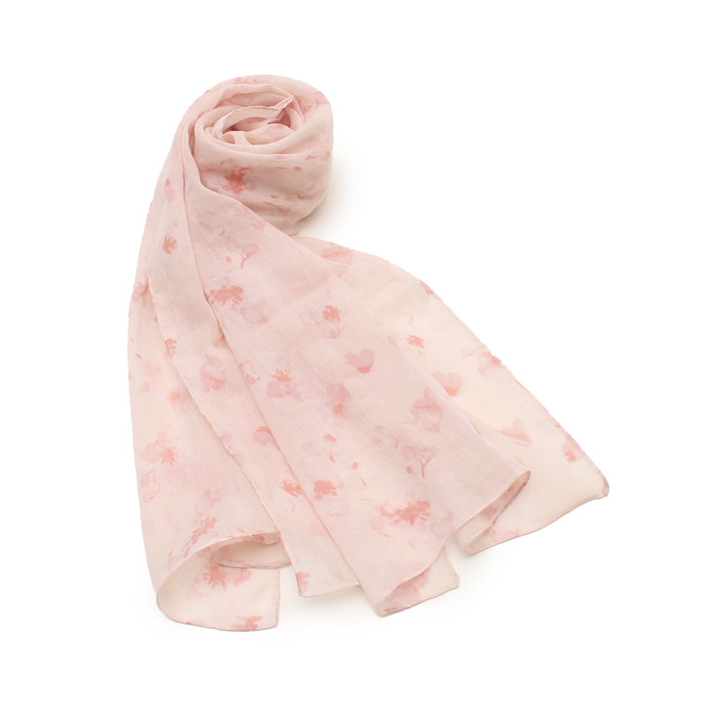 コットン ストール 通販 肌触りが良い ハンカチ 軽量 やわらかい 柔らかい 綿 軽い 持ち運び コンパクト 花柄 ストレスフリー センバドー かわいい コットン | ブランド登録なし | 01