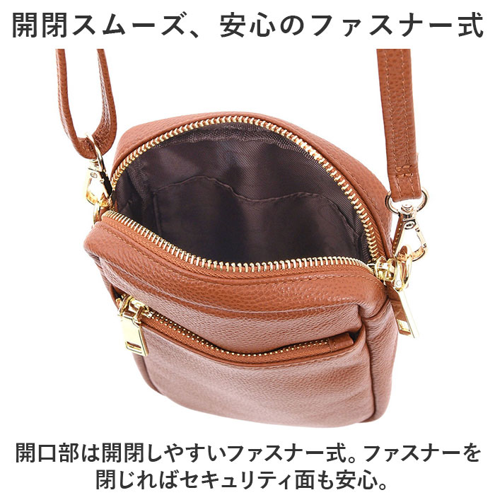 クーコ ショルダーバッグ COOCO 通販 ショルダーバック バッグ バック 本革 牛革 ミニショルダー スマホポシェット レザー スマホショルダー 斜めがけ | COOCO | 15
