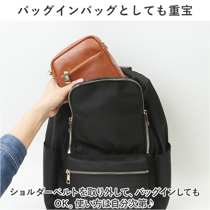 クーコ ショルダーバッグ COOCO 通販 ショルダーバック バッグ バック 本革 牛革 ミニショルダー スマホポシェット レザー スマホショルダー 斜めがけ | COOCO | 18