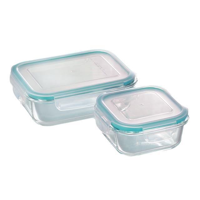 保存容器 通販保存容器 耐熱ガラス 530ml 1040ml 2点セット 密閉力 電子レンジ オーブン 冷蔵 冷凍 食洗機 CLARTE クラルテ お弁当箱 テーブルウェア 保存容器 |  | 01