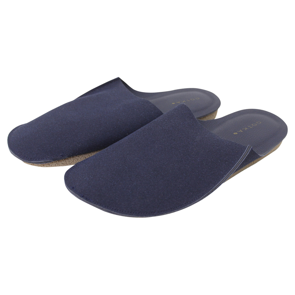 携帯スリッパ メンズ スエード 通販 スリッパ 室内履き 室内ばき ルームシューズ おしゃれ 折らない 袋付き フラット コンパクト 持ち運び 携帯スリッパ |  | 03