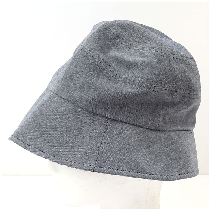UVカット 通販UVカット 帽子 レディース UV帽子 UV ハット キャペリン バケットハット 日除け帽子 日よけ帽子 綿 日本製 手しごと工房ダンガリーUV帽子 UVカット | COGIT | 12