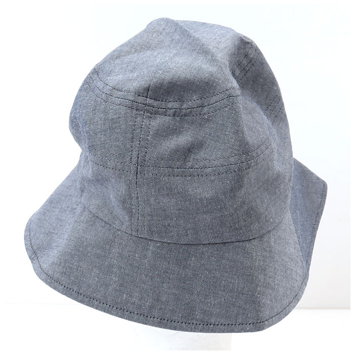 UVカット 通販UVカット 帽子 レディース UV帽子 UV ハット キャペリン バケットハット 日除け帽子 日よけ帽子 綿 日本製 手しごと工房ダンガリーUV帽子 UVカット | COGIT | 13