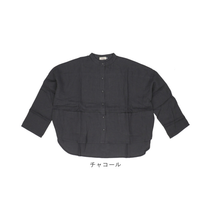 ディージーワイ dgy 通販dgy ディージーワイ シャツ レディース 長袖 ジャケット ブラウス 羽織り カーデ 肩落ち 体型カバー ゆったり 麻100% スタンドカラー | D*g*y | 18