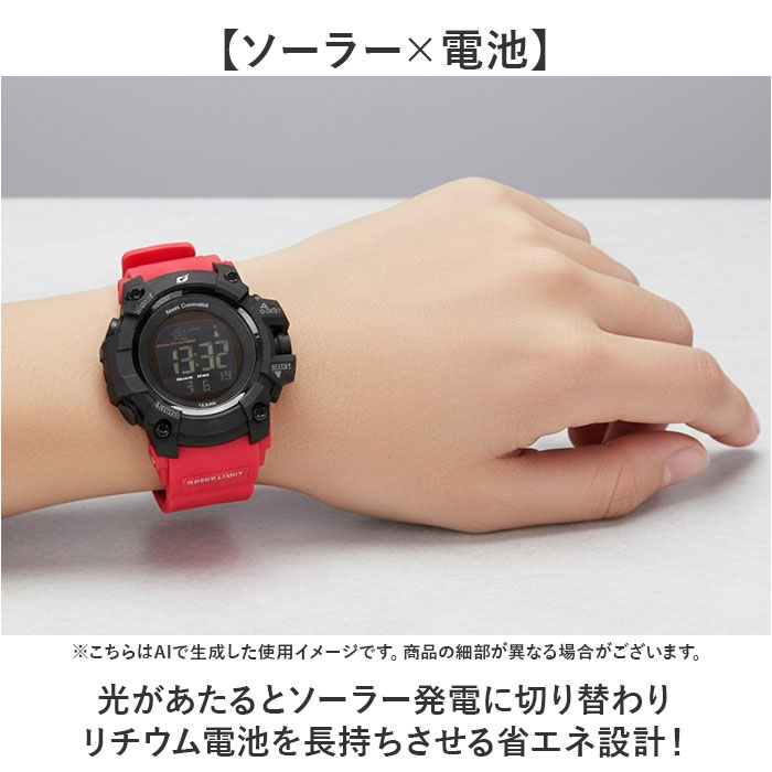 腕時計 電波時計 通販 時計 ウォッチ 電波ソーラー時計 軽量 軽い リチウム電池 ソーラー 自動電波受信 多機能時計 電波 ストップウォッチ 腕時計 | Dash | 06