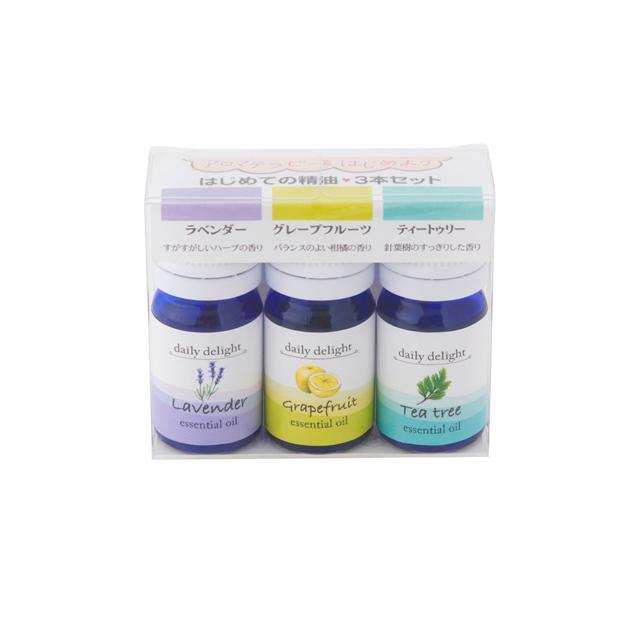 エッセンシャルオイル お試し セット 精油3本セット デイリーディライト 香り 芳香剤 アロマテラピー 初心者 スターターセット エッセンシャルオイル |  | 01