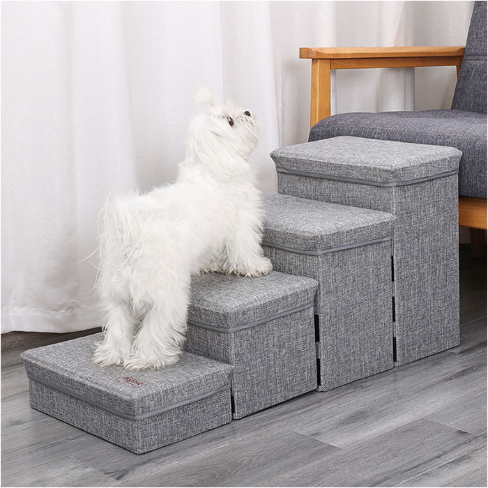 ドッグステップ 犬 通販 ペットステップ ペットスロープ ステップ 階段 スロープ 収納付き 収納 昇り降り 補助 ペット ペット用 低め 負担軽減 ドッグステップ | ブランド登録なし | 02