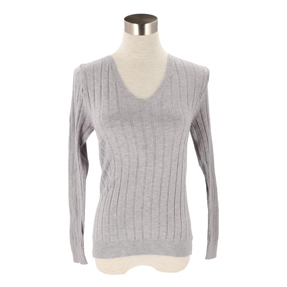 ニット 通販ニット 長袖 Vネック 通勤 レディース セーター タイト スリム フィット プルオーバー 秋 冬 薄手 上品 無地 シンプル きれいめ 着回し ニット | ブランド登録なし | 05