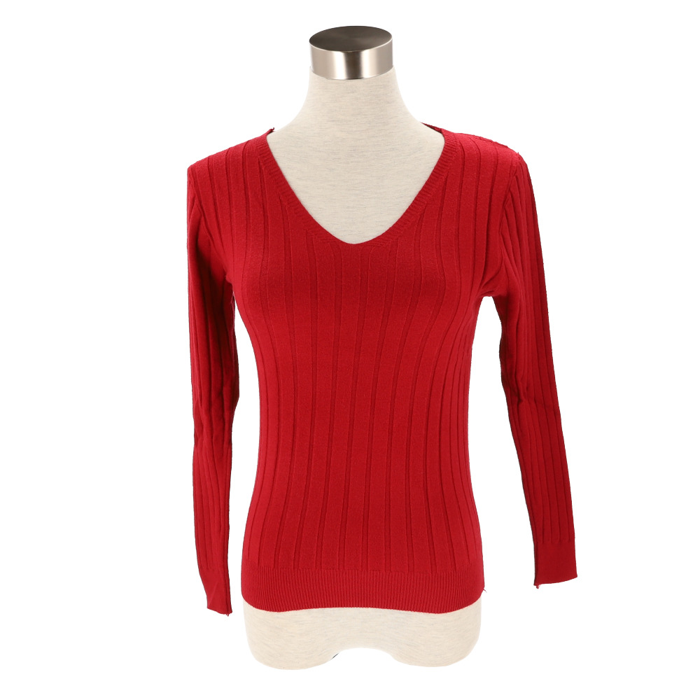 ニット 通販ニット 長袖 Vネック 通勤 レディース セーター タイト スリム フィット プルオーバー 秋 冬 薄手 上品 無地 シンプル きれいめ 着回し ニット | ブランド登録なし | 13