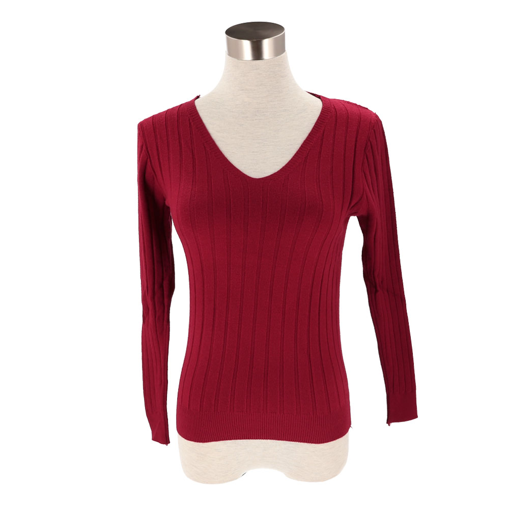 ニット 通販ニット 長袖 Vネック 通勤 レディース セーター タイト スリム フィット プルオーバー 秋 冬 薄手 上品 無地 シンプル きれいめ 着回し ニット | ブランド登録なし | 10