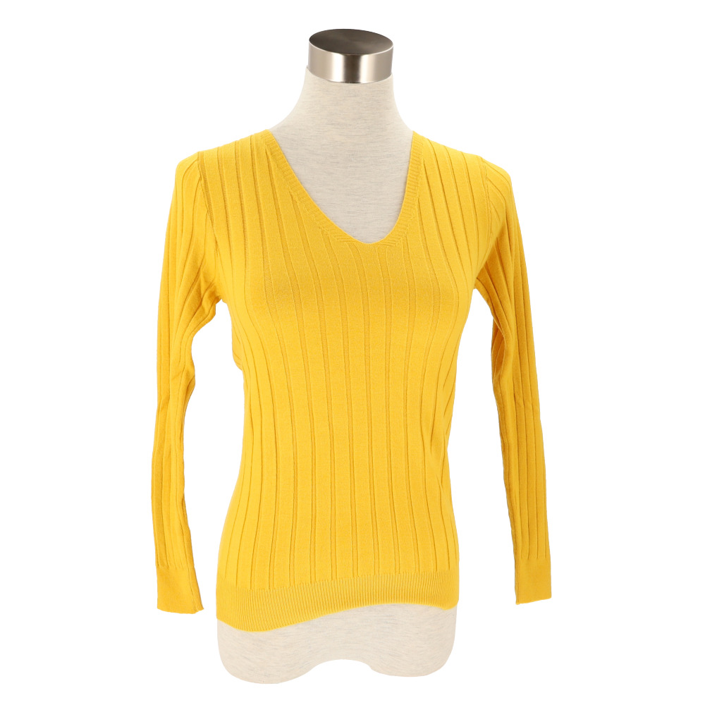 ニット 通販ニット 長袖 Vネック 通勤 レディース セーター タイト スリム フィット プルオーバー 秋 冬 薄手 上品 無地 シンプル きれいめ 着回し ニット | ブランド登録なし | 04