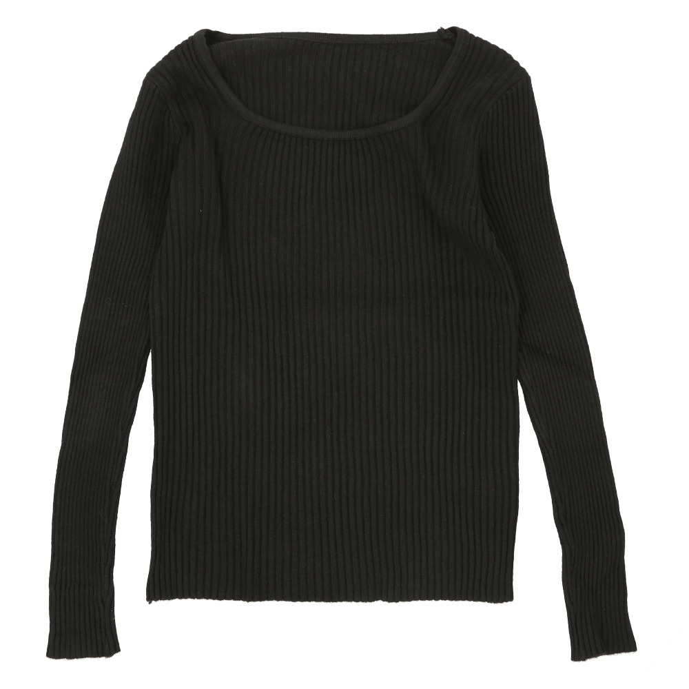 ニット 通販ニット 長袖 ローネック レディース セーター スクエア スクエアネック タイト スリム フィット プルオーバー 秋 冬 薄手 上品 無地 シンプル ニット | ブランド登録なし | 05