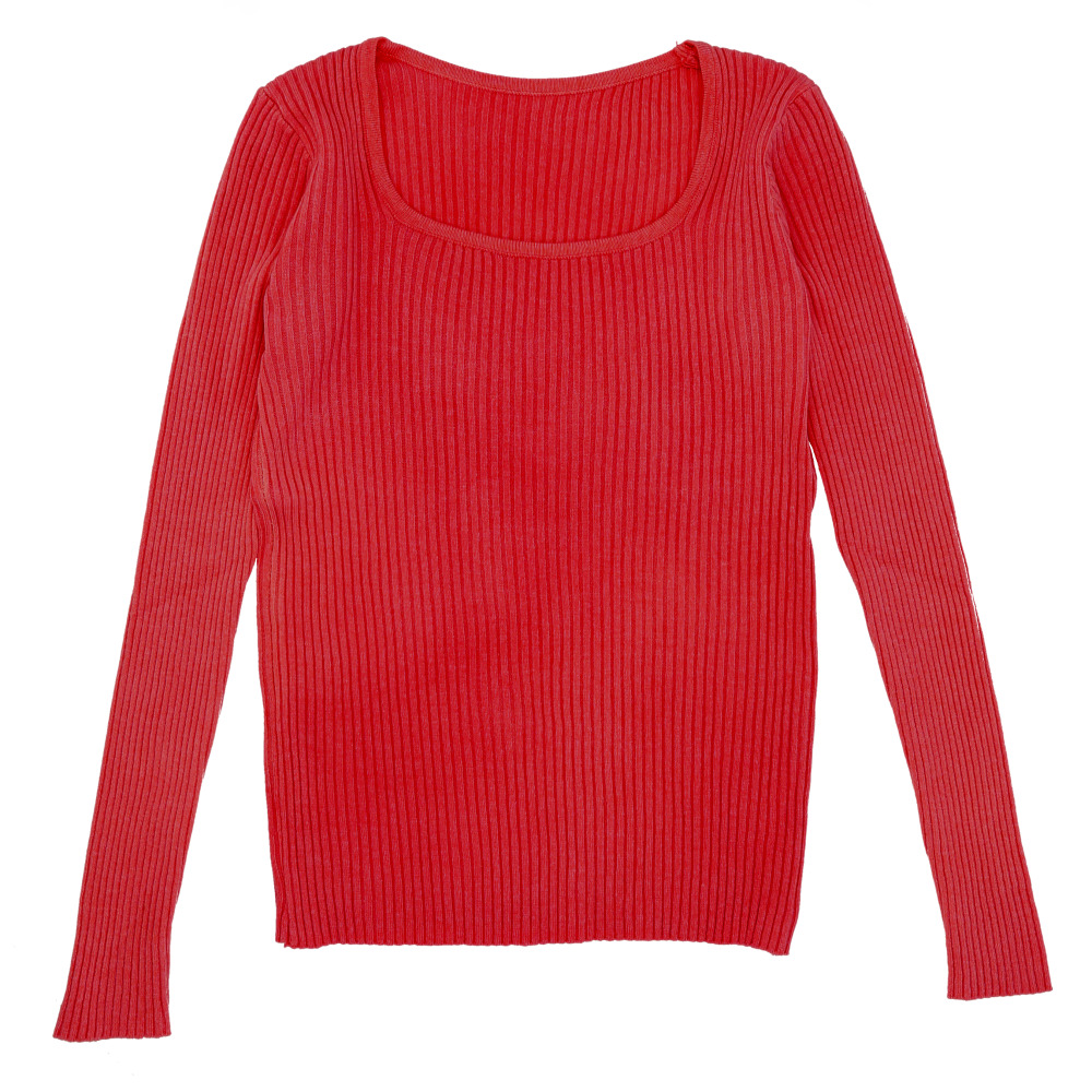 ニット 通販ニット 長袖 ローネック レディース セーター スクエア スクエアネック タイト スリム フィット プルオーバー 秋 冬 薄手 上品 無地 シンプル ニット | ブランド登録なし | 07