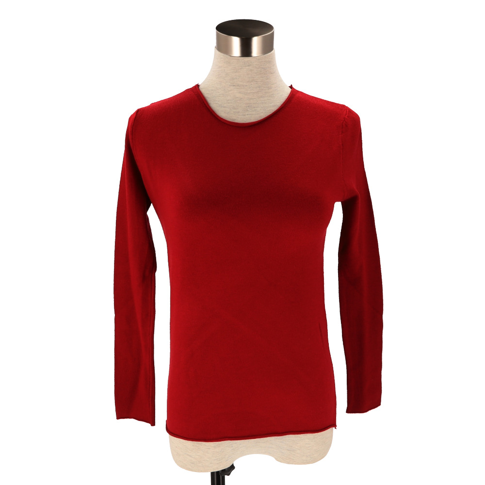 ニット 通販ニット レディース 長袖 ラウンドネック セーター タイト スリム フィット プルオーバー 秋 冬 薄手 上品 無地 シンプル きれいめ 着回し  ニット | ブランド登録なし | 09