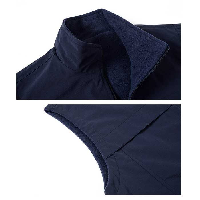 厚手 ベスト 防寒 冬 前開き メンズ 通販 ボアベスト リバーシブルベスト ジレ ジャケット リバーシブル ボアフリースベスト もこもこ 立ち襟 裏起毛 2way 厚手 |  | 13