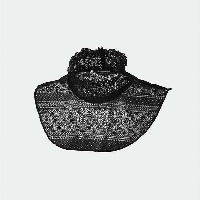 レース ネックカバー フォーマル 通販 ネック カバー つけ襟 ハイネック 付け襟 二重レース 付け襟レース つけえり 首元 春夏 首元カバー スタンドカラー レース |  | 09