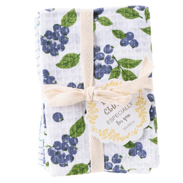 ふきん おしゃれ 通販 布巾 台拭き 2枚組 おしぼり クロス ディッシュクロス お皿拭き かわいい キッチンタオル キッチンクロス 台所用品 母の日 贈答品 ふきん |  | 03