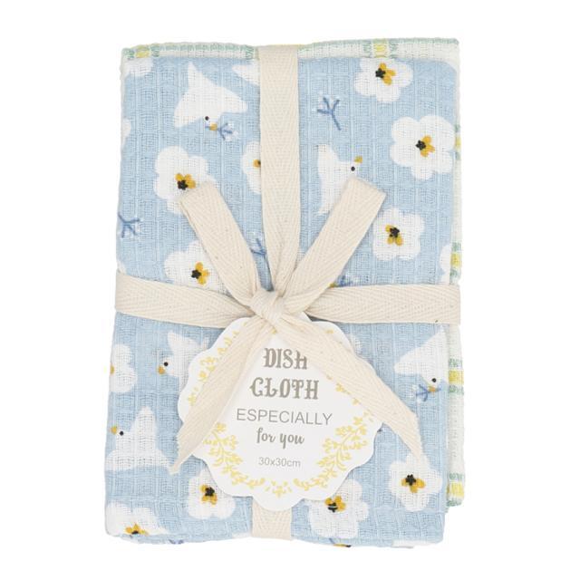 ふきん おしゃれ 通販 布巾 台拭き 2枚組 おしぼり クロス ディッシュクロス お皿拭き かわいい キッチンタオル キッチンクロス 台所用品 母の日 贈答品 ふきん |  | 14